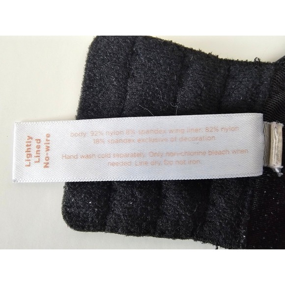 Cacique Black Lightly Lined No Wire Bra 44C Comfort‎ Support Adjustable - Picture 8 of 8